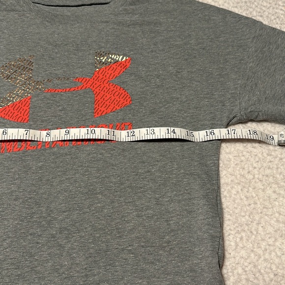 Under Armour Oversized Girls L/S Gray Tee, GUC, Size XS - Picture 6 of 10